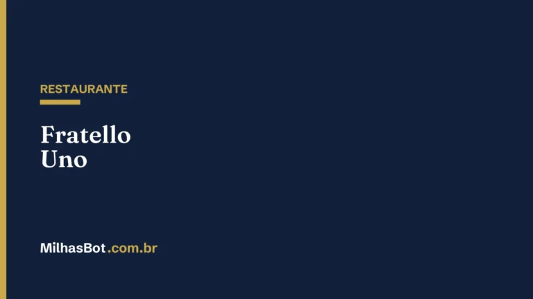 RESTAURANTE: Fratello Uno