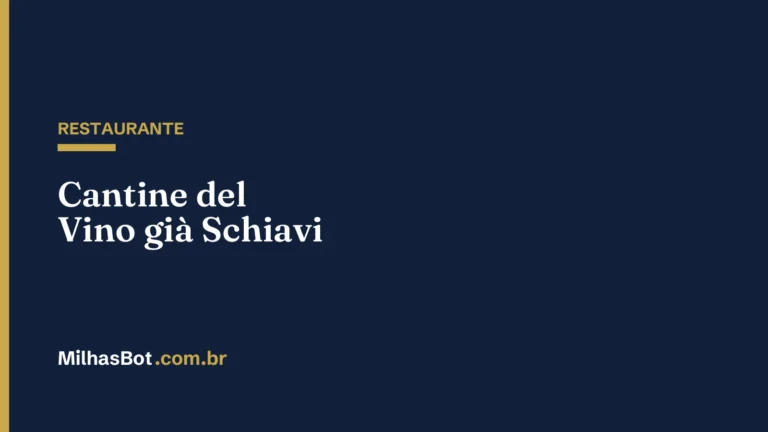 RESTAURANTE: Cantine del Vino già Schiavi