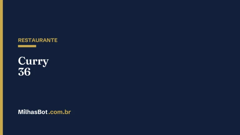 RESTAURANTE: Curry 36