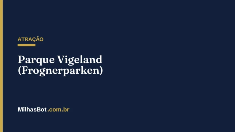 ATRAÇÃO: Parque Vigeland (Frognerparken)