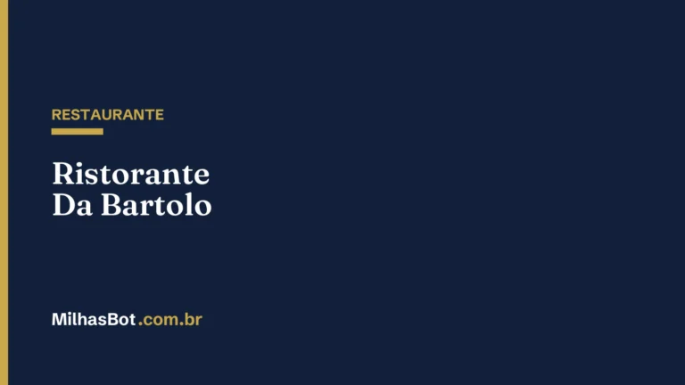 RESTAURANTE: Ristorante Da Bartolo
