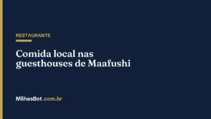 RESTAURANTE: Comida local nas guesthouses de Maafushi