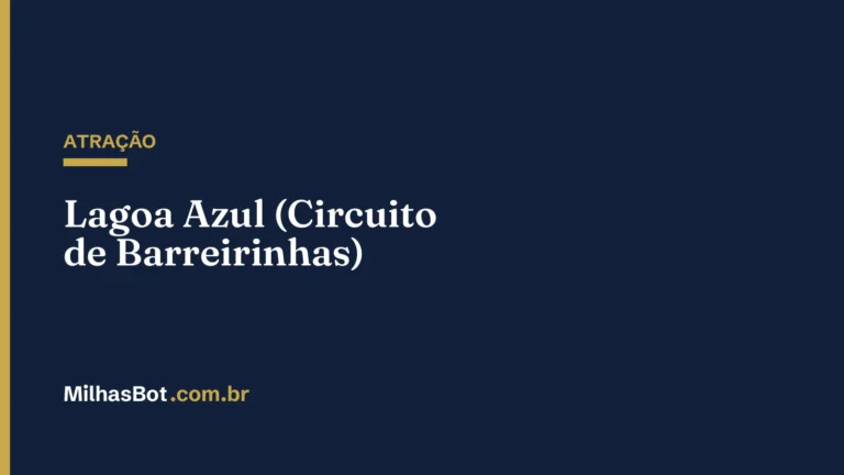ATRAÇÃO: Lagoa Azul (Circuito de Barreirinhas)