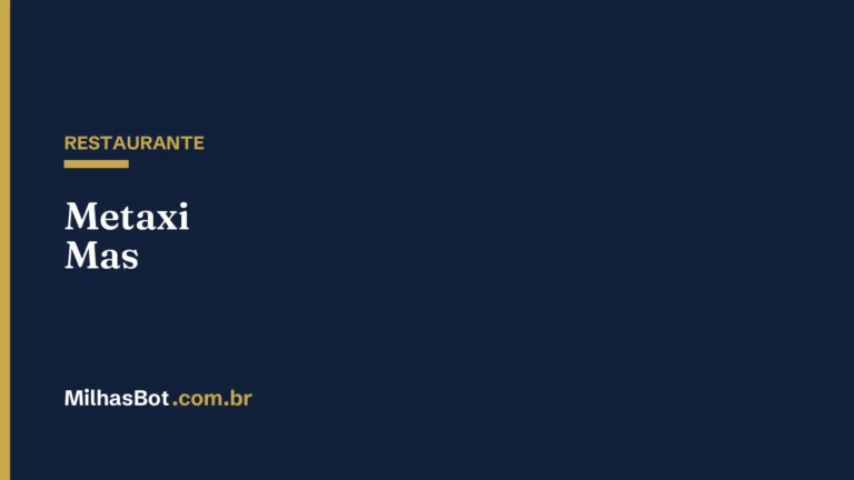 RESTAURANTE: Metaxi Mas