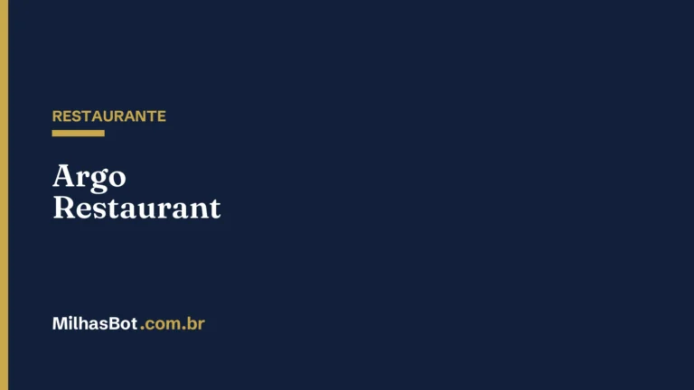RESTAURANTE: Argo Restaurant