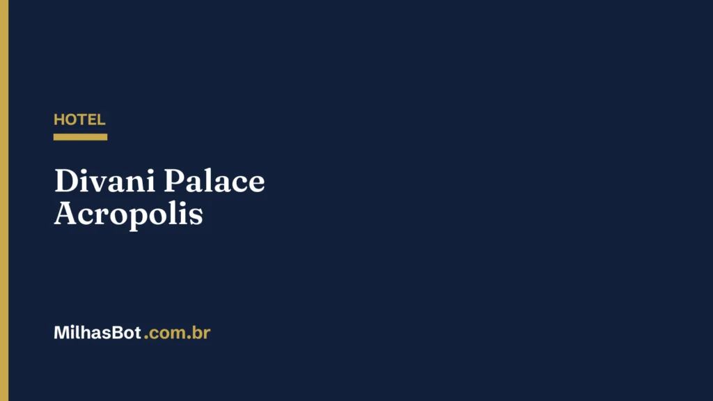 HOTEL: Divani Palace Acropolis