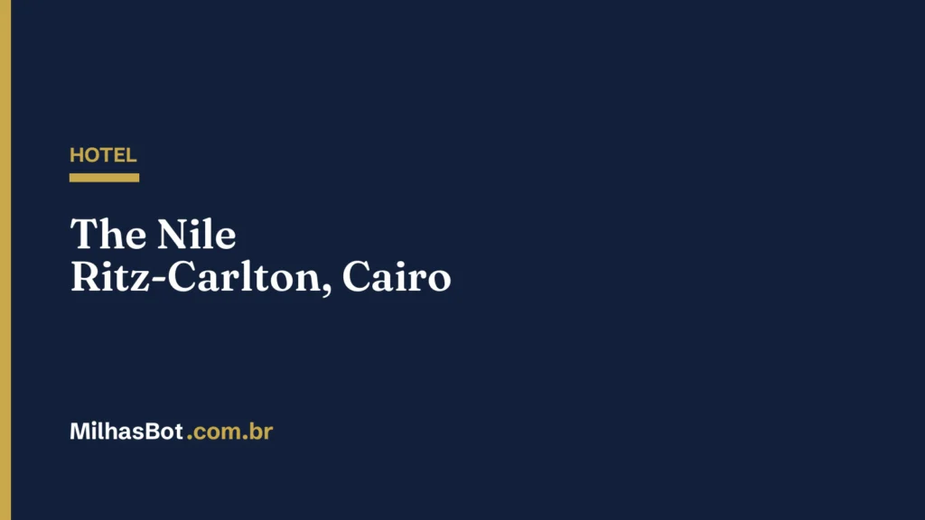 HOTEL: The Nile Ritz-Carlton, Cairo