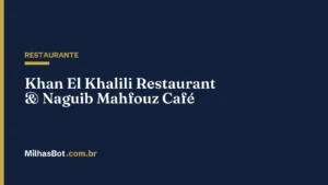 RESTAURANTE: Khan El Khalili Restaurant & Naguib Mahfouz Café