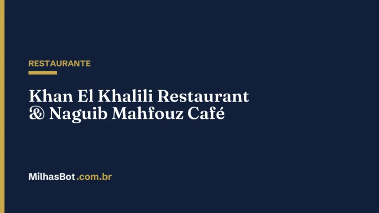 RESTAURANTE: Khan El Khalili Restaurant & Naguib Mahfouz Café