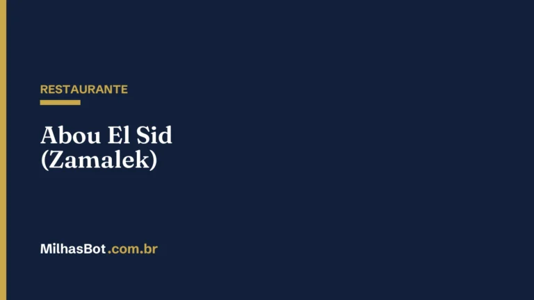RESTAURANTE: Abou El Sid (Zamalek)