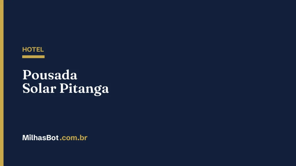 HOTEL: Pousada Solar Pitanga