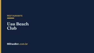 RESTAURANTE: Uau Beach Club