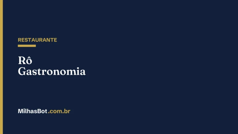 RESTAURANTE: Rô Gastronomia