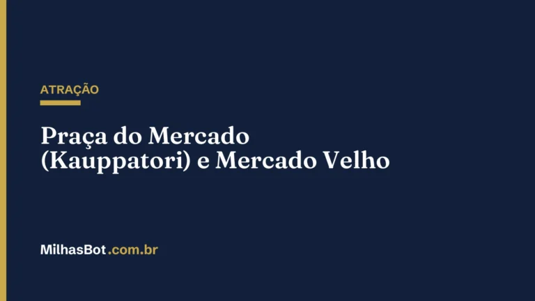 ATRAÇÃO: Praça do Mercado (Kauppatori) e Mercado Velho