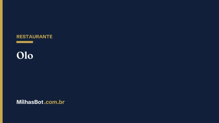 RESTAURANTE: Olo