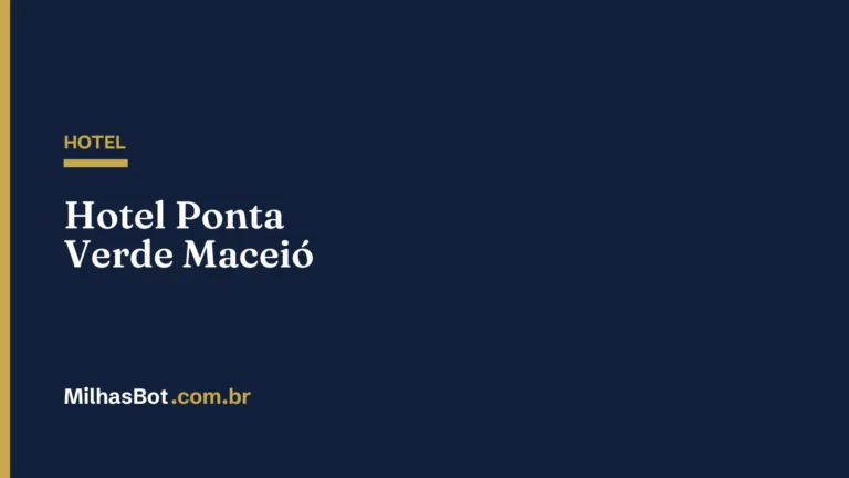 HOTEL: Hotel Ponta Verde Maceió