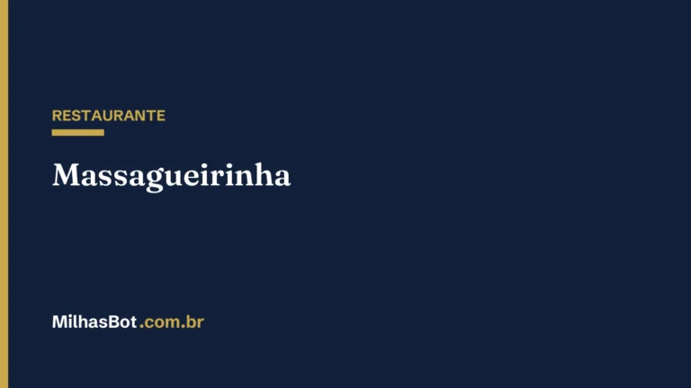 RESTAURANTE: Massagueirinha