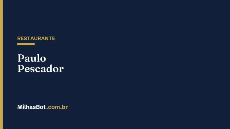 RESTAURANTE: Paulo Pescador