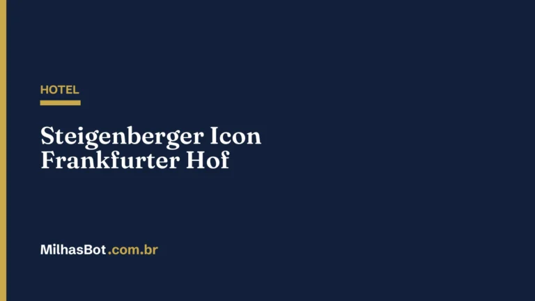 HOTEL: Steigenberger Icon Frankfurter Hof