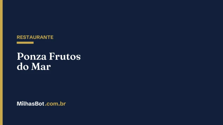 RESTAURANTE: Ponza Frutos do Mar