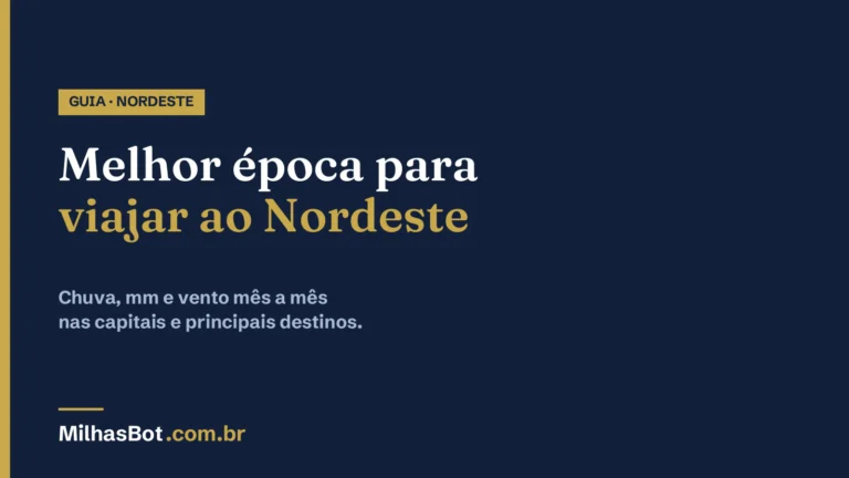 Melhor época para viajar ao Nordeste: chuva, mm e vento mês a mês nas capitais e principais destinos