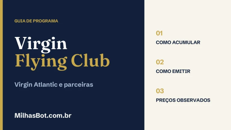 Virgin Flying Club: como acumular, emitir e comparar preços observados